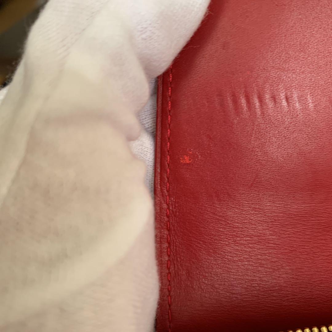 ルイヴィトン ヴェルニ モノグラム　長財布　赤