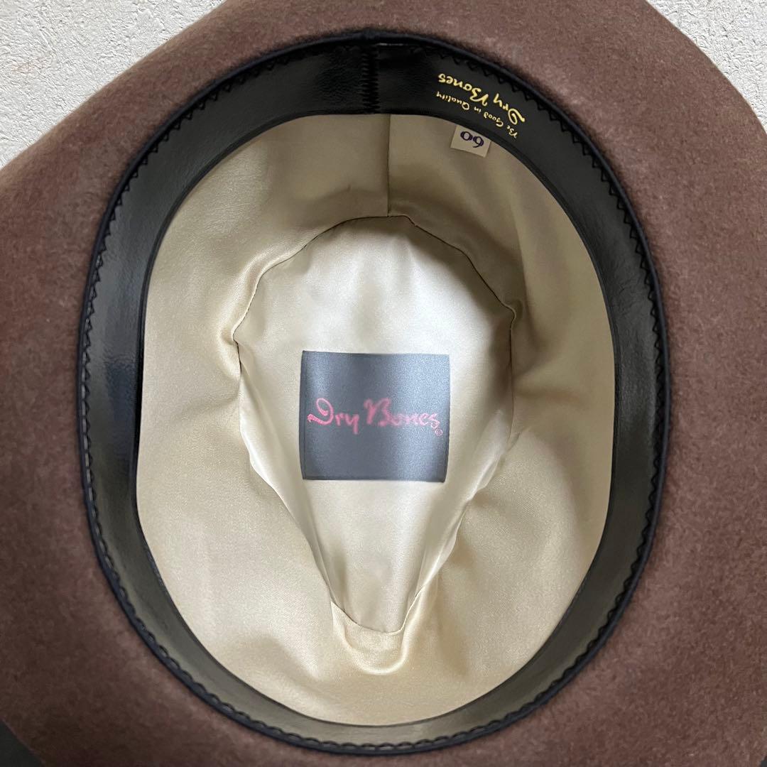 Dry Bones Wool Fedora Hat サイズ60 ドライボーンズ