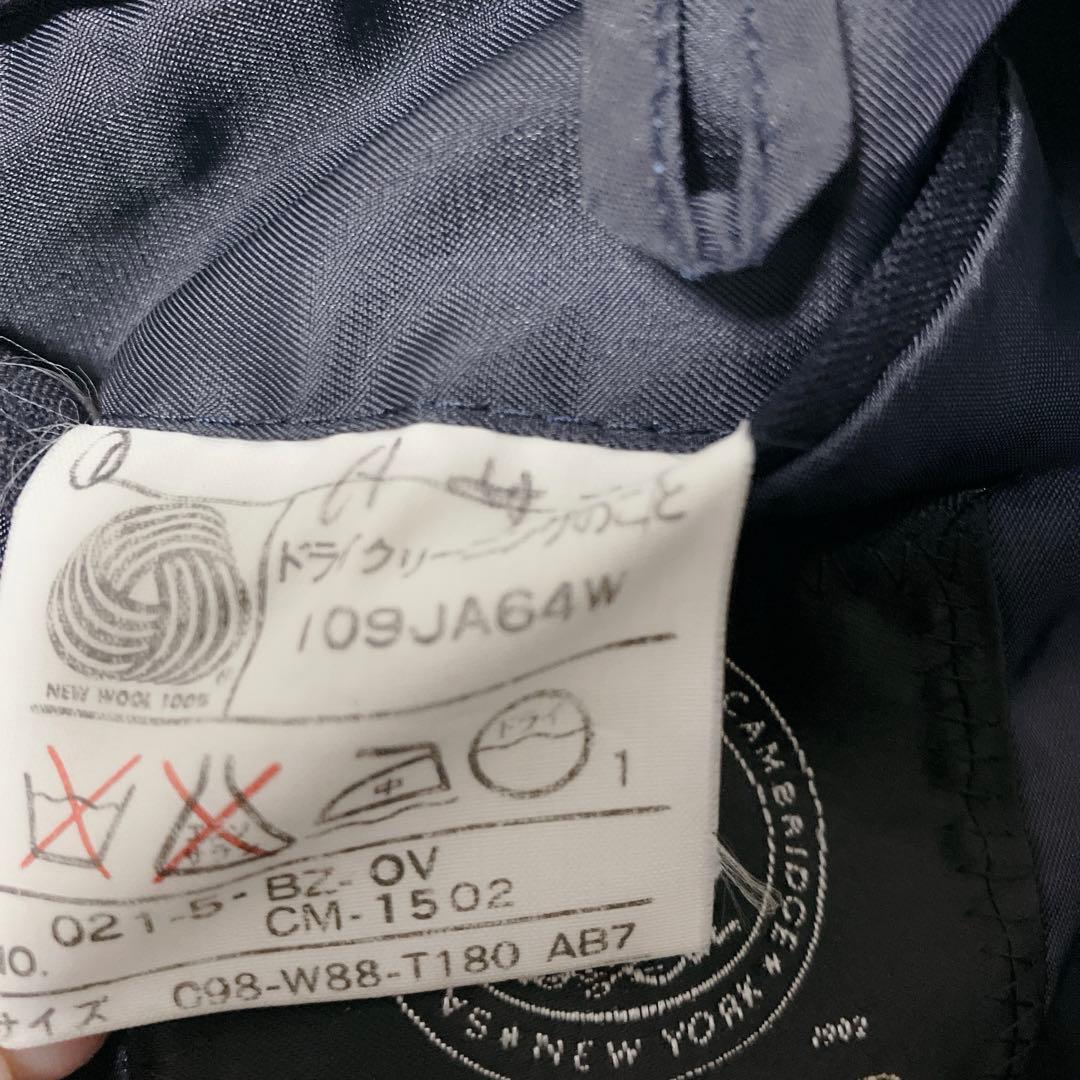 極美品J.PRESS 紺ブレ ダブル ＸL 金ボタン ブレザー ネイビー AB7