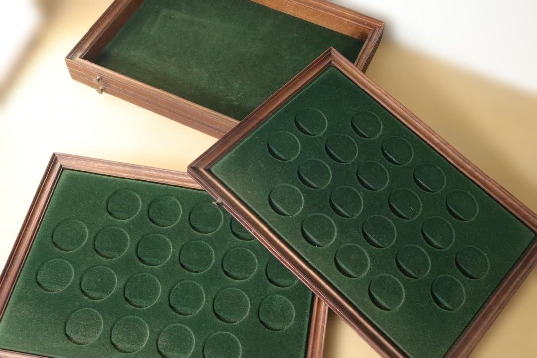 フランクリンミント レンズ  収納ケース 木箱 レトロ