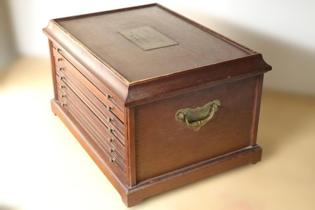 フランクリンミント レンズ  収納ケース 木箱 レトロ