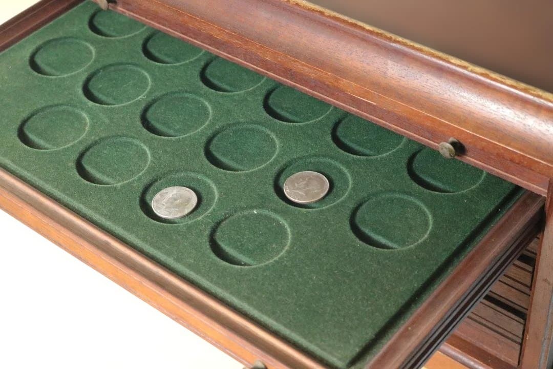 フランクリンミント レンズ  収納ケース 木箱 レトロ