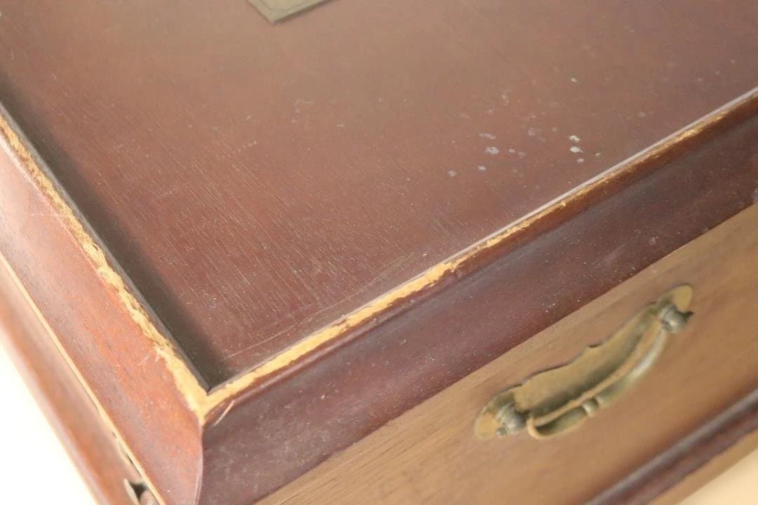 フランクリンミント レンズ  収納ケース 木箱 レトロ