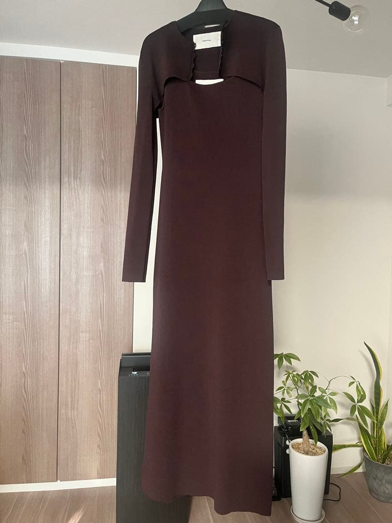 【未使用】TODAYFUL スクエアネックロングワンピース（値下げ）