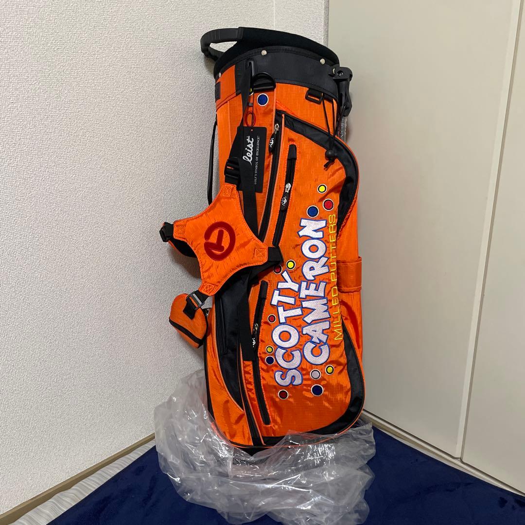 スコッティキャメロン　キャディバッグ　スタンド式　オレンジ