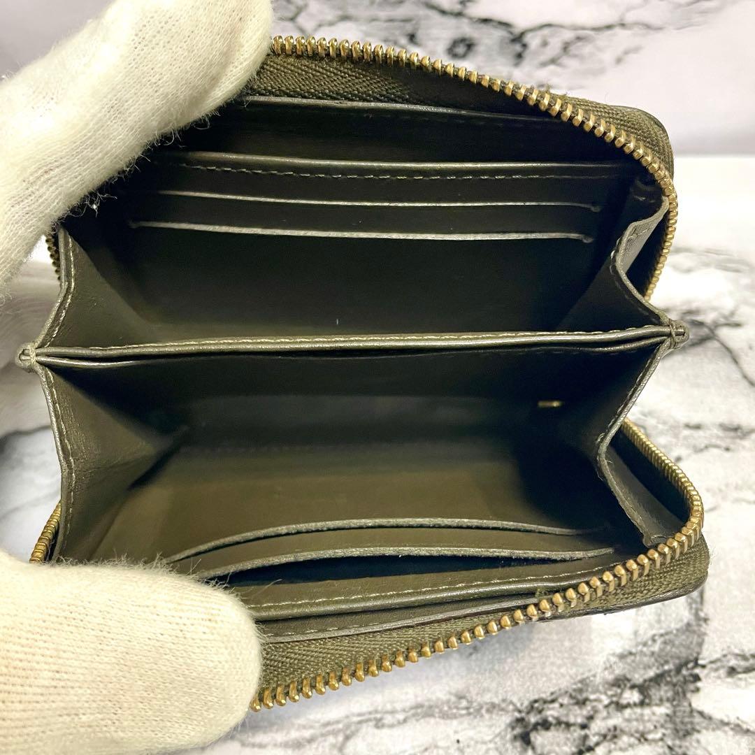 ルイヴィトン　ヴェルニ　ジッピーパース　ブラック×カーキ