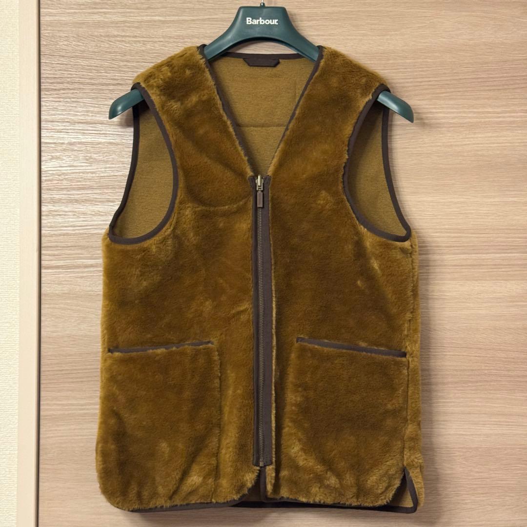 Barbour 36 ファーライナーベスト リバーシブル ブラウン 3ワラント