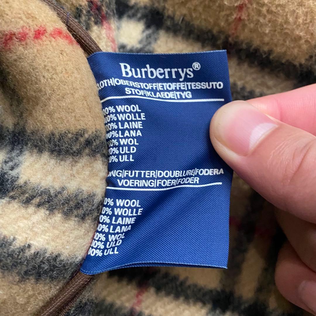 【美品】 バーバリーズ ダッフルコート ノバチェック フーディ キャメル ロング