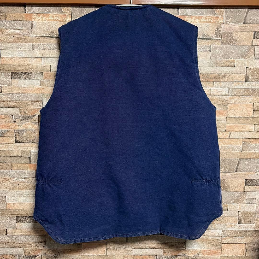 Hana 90s carhartt duck vest navy 腰ゴム