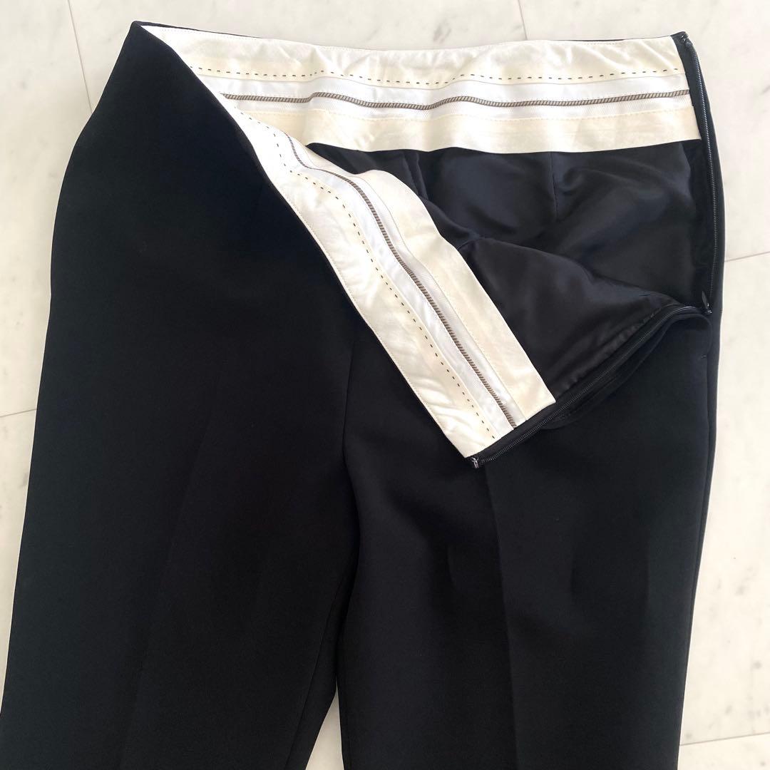 極美品 アドーア ADORE 2WAYダブルクロスパンツ ブラック 38