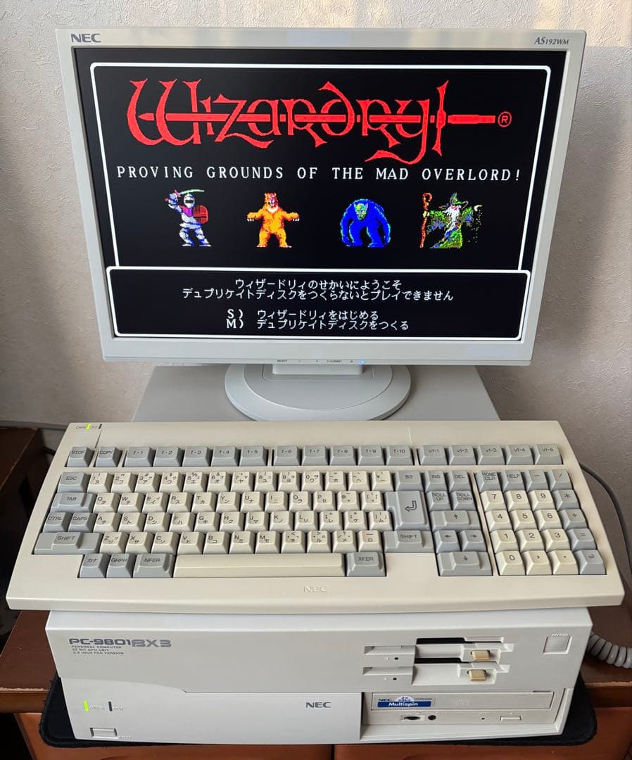PC-9801BX3 CF512MB 本体のみ 動作品