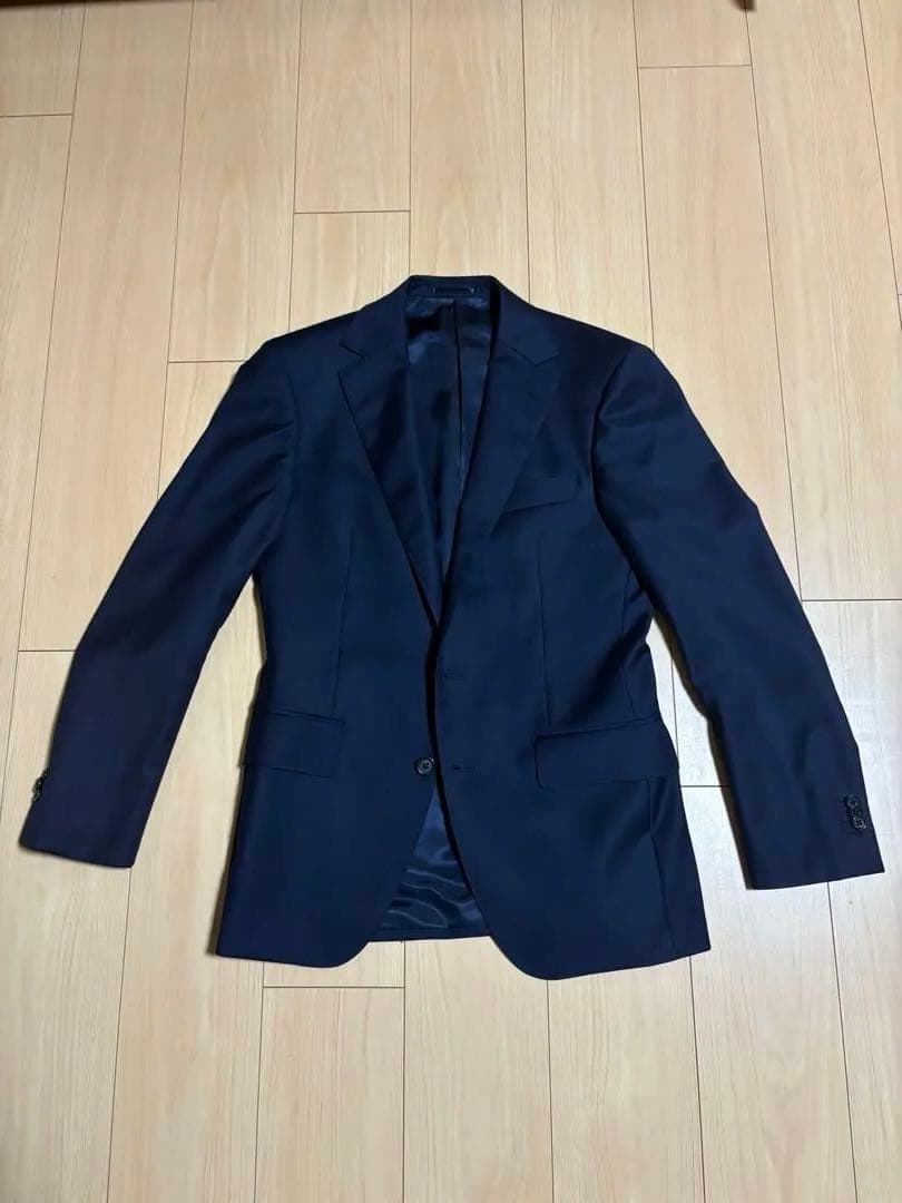 スーツ　ロロピアーナ　ネイビー　3ピース