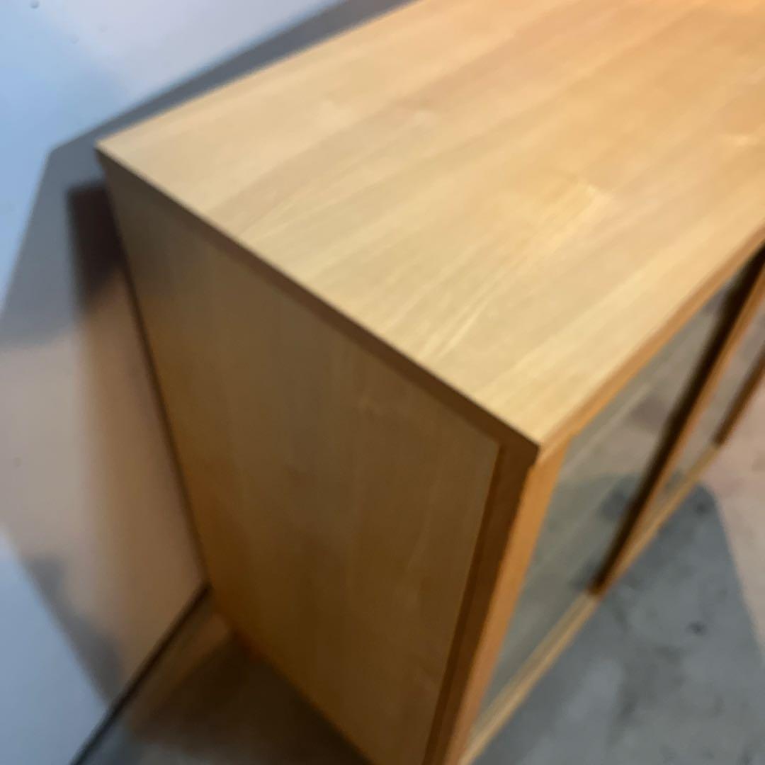 elecca ★無印 オーク材キャビネット・ガラス扉