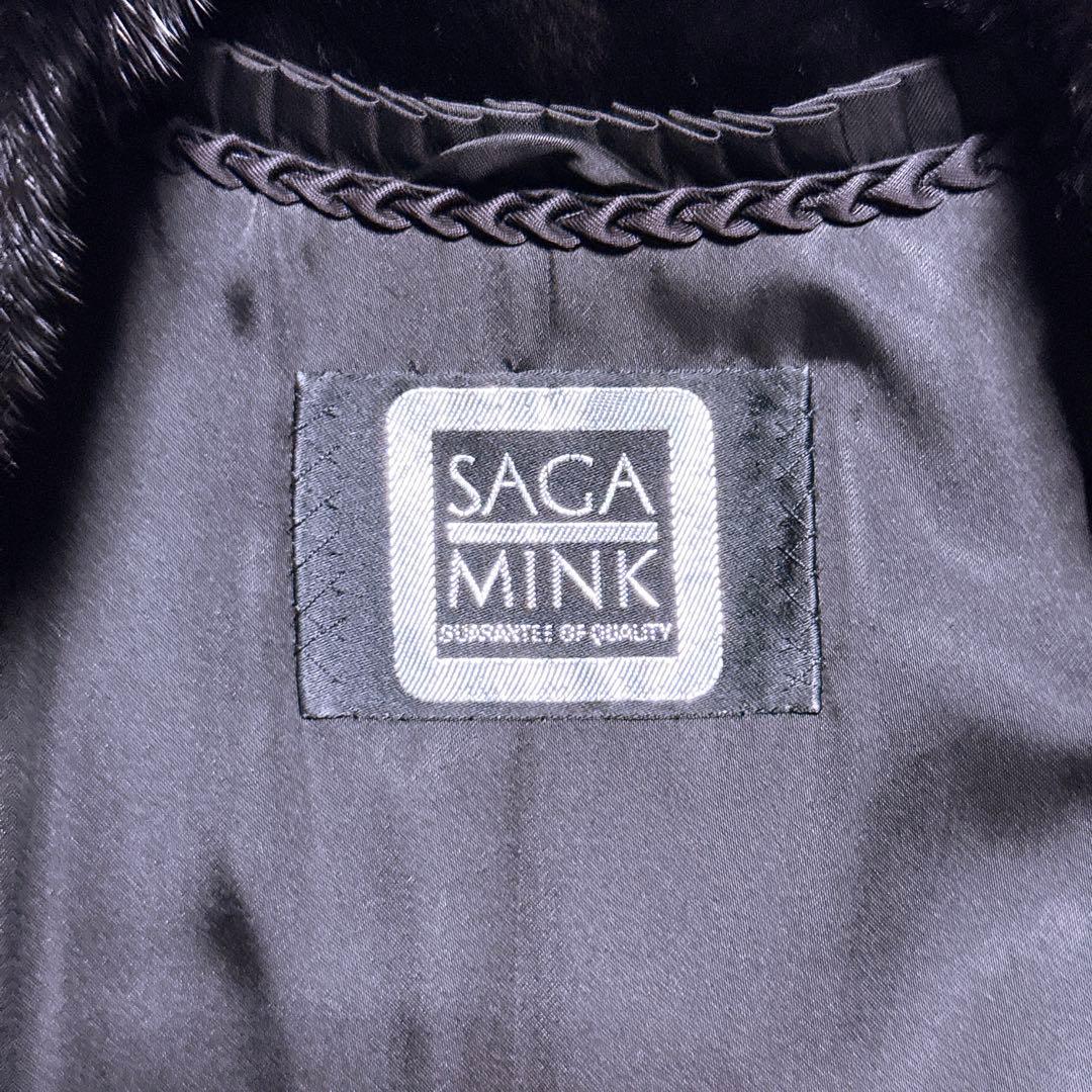 【未使用】サガミンク GUARANTEE コート ブラック レディース