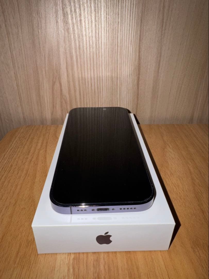 【美品】Apple iPhone 14 Pro ディープパープル 256GB