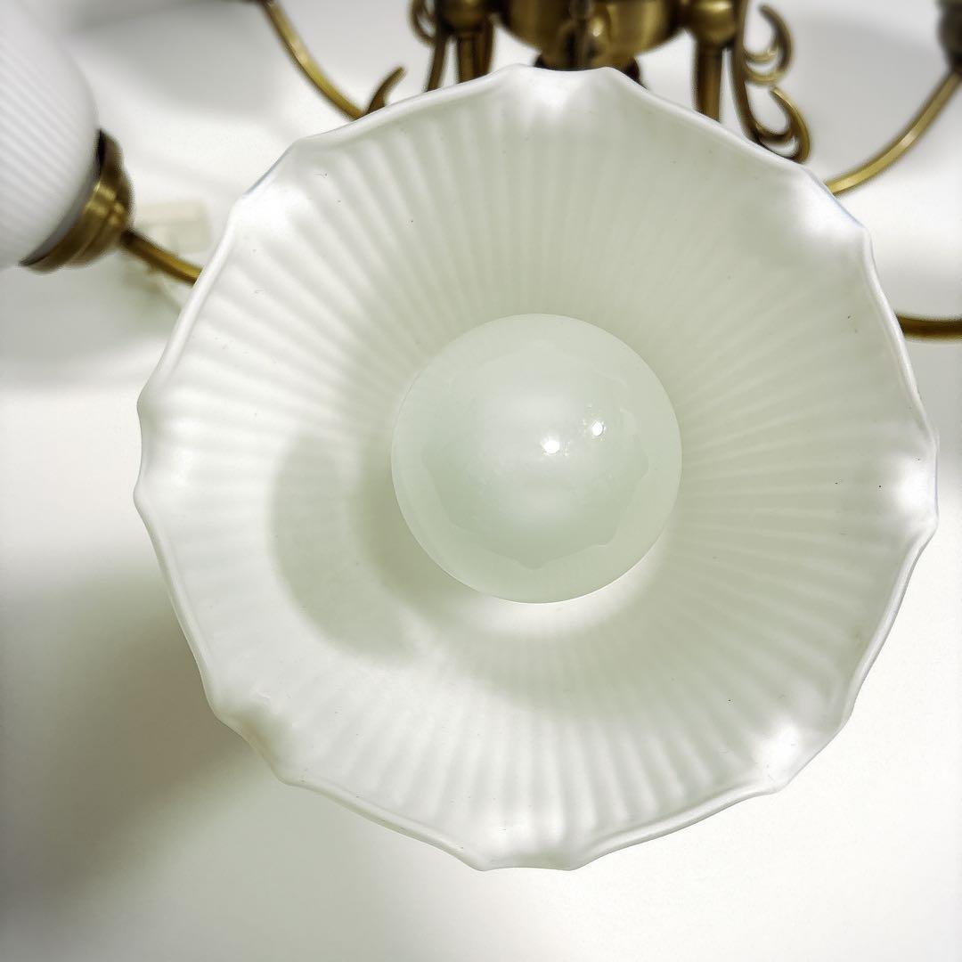 【美品 動作良好】KOIZUMI 6灯 アンティーク調 シャンデリア