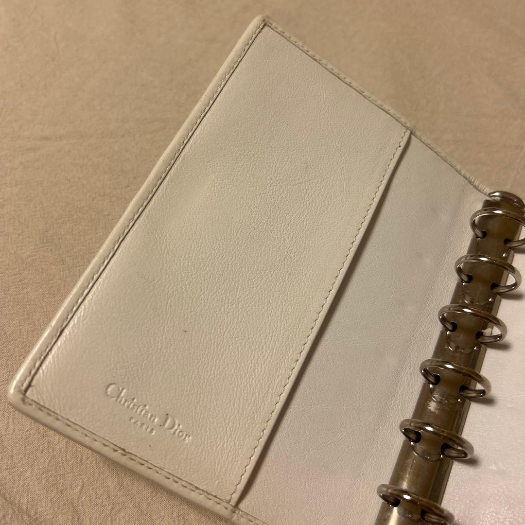 Christian Dior ピンク 6穴手帳カバー