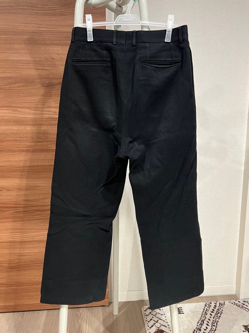 パンツ NEAT Cotton Kersey Black WIDE 46