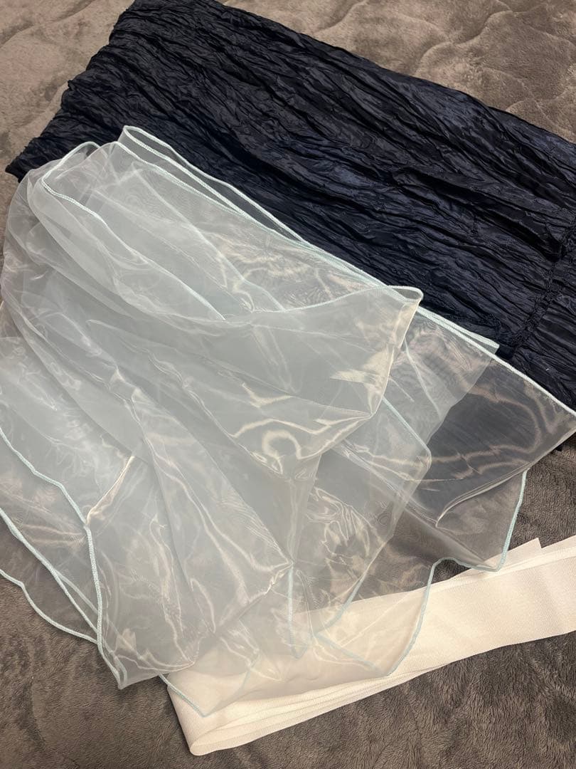 dita青い花柄浴衣・帯・下駄セット