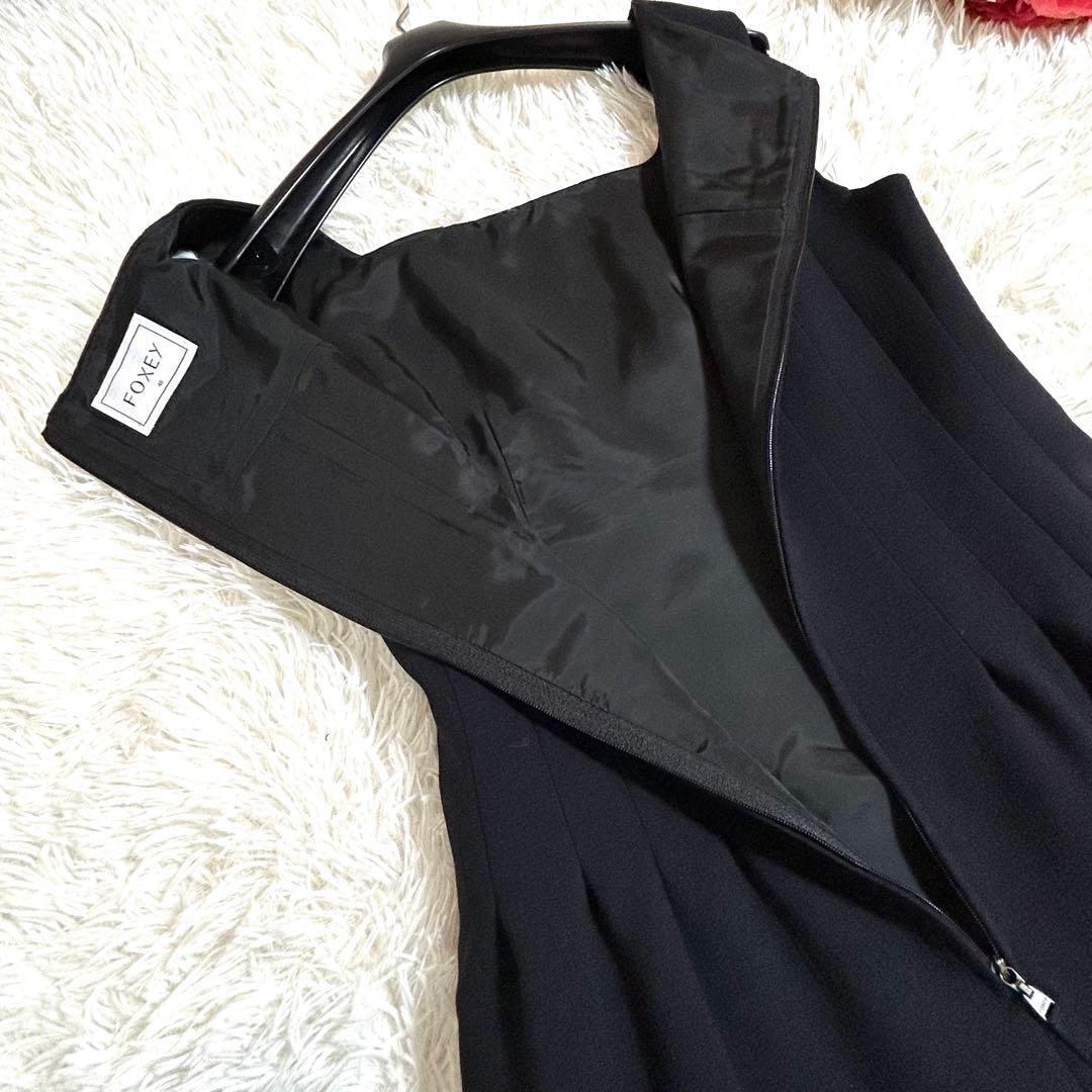 美品✨フォクシー ウール100% クリーニング済み ノースリーブ ワンピース