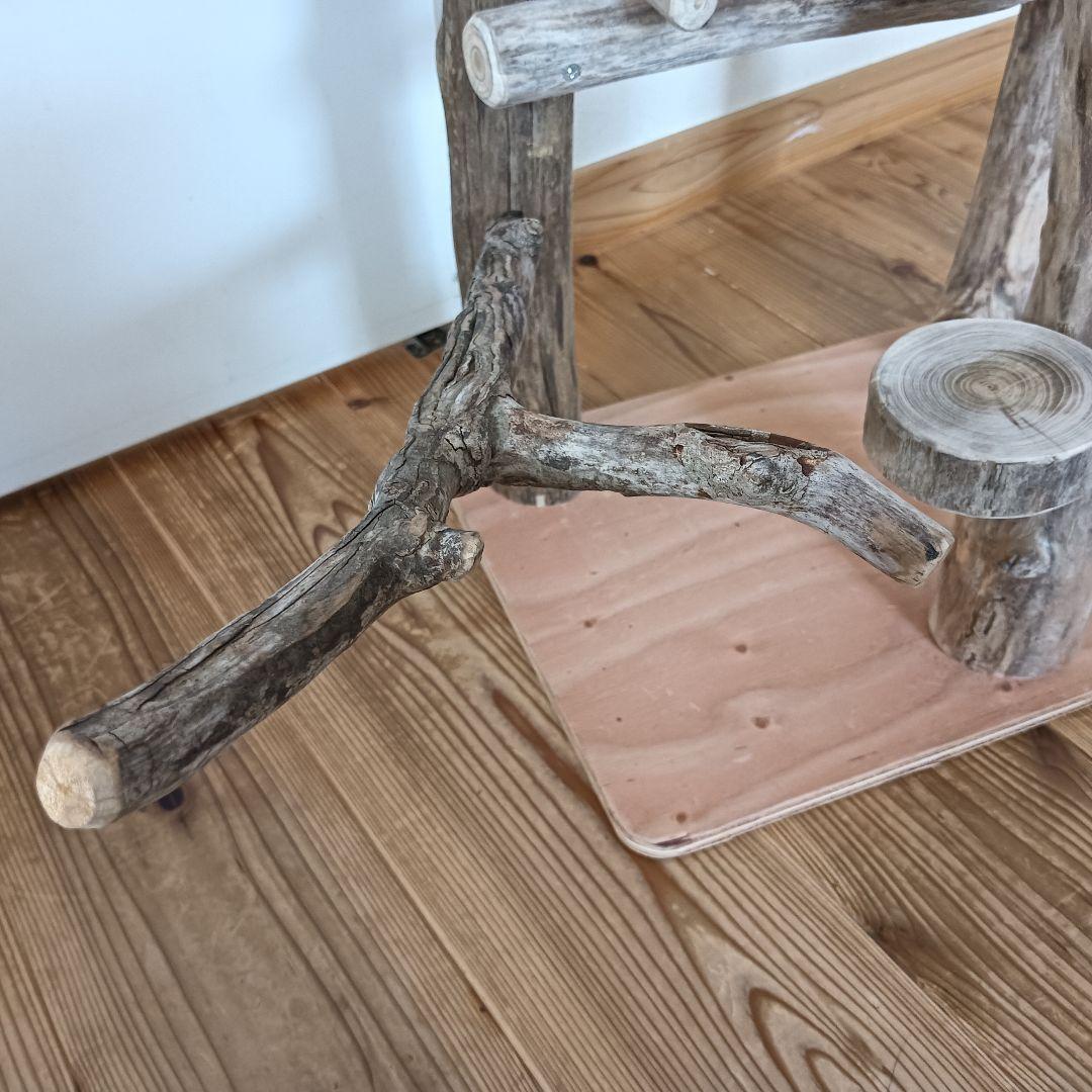 バードアスレチックジム大型 ① 天然木 自然木 流木 インコ おもちゃ