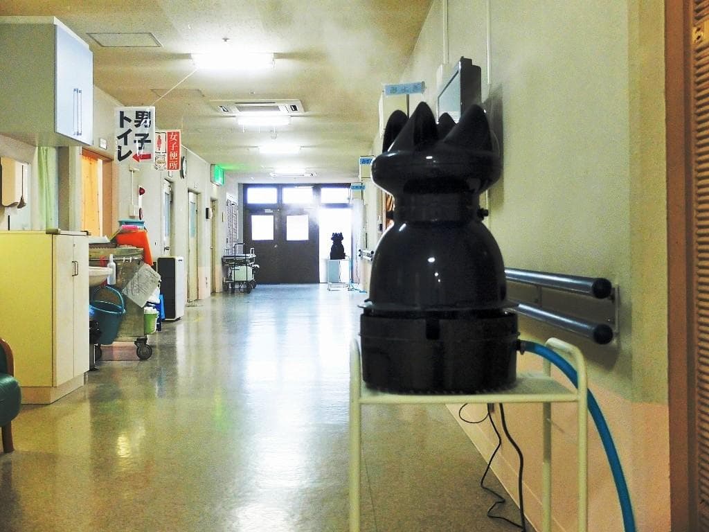 遠心式加湿器MT5500型　3,500cc/時の大噴霧量