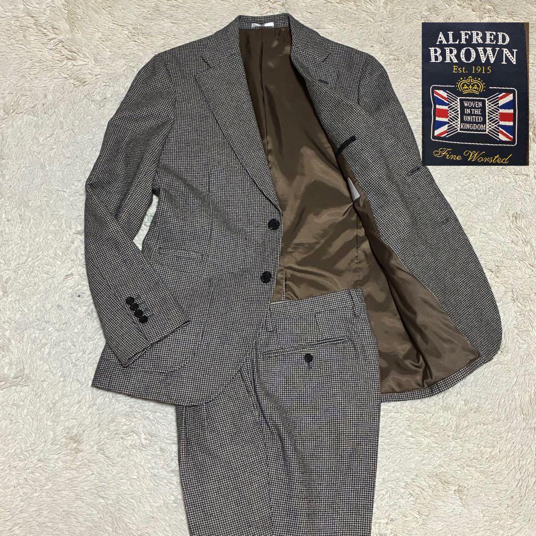 SUIT SELECT アルフレッドブラウン 千鳥 セットアップ スーツ