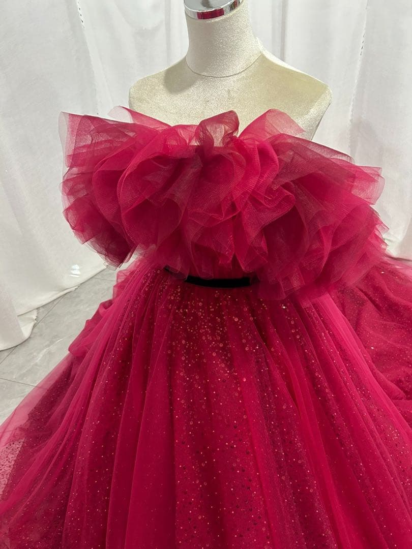 ハツコエンドウ　ジル風ドレス　カラードレス　オフショル【新品】