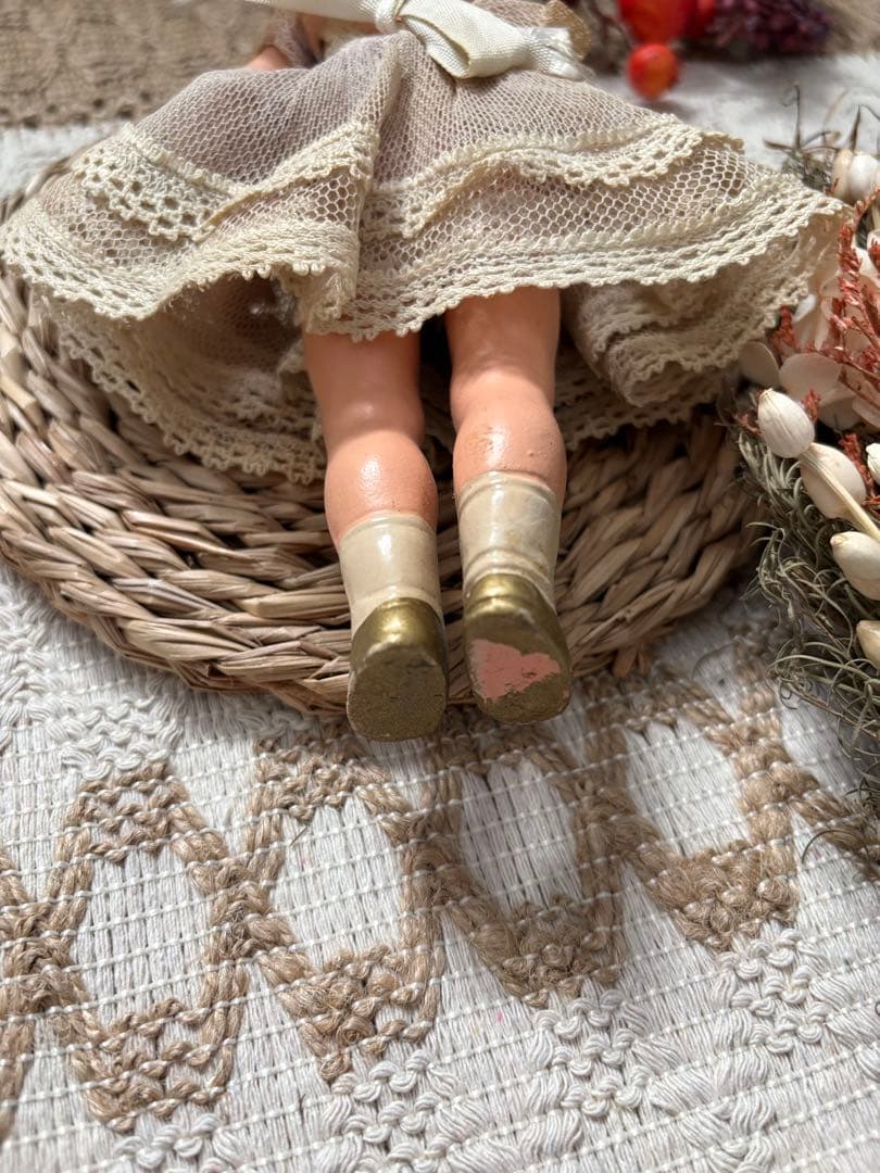 ドイツ　ECW社　アンティークドール