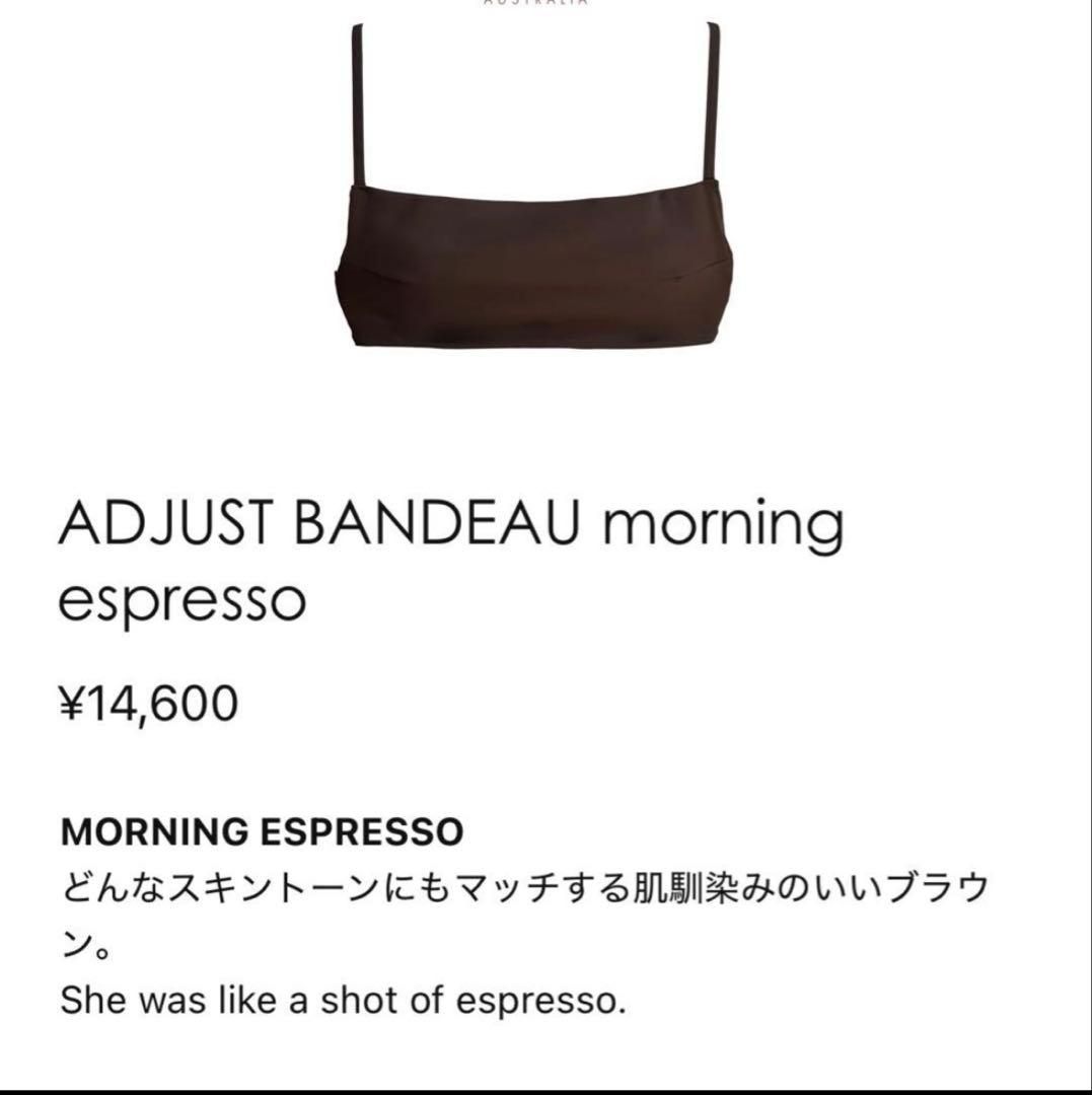 SISANDI｜ブラウンsize1｜BANDEAU ビキニトップ　バンドゥ