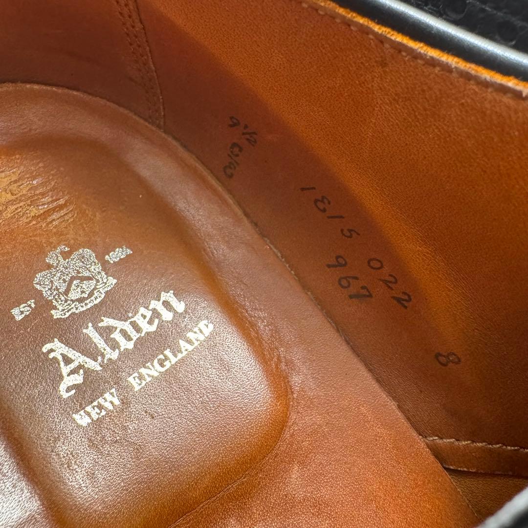 靴 ALDEN 967 WING TIP BLUCHER US9.5E 27.5cm