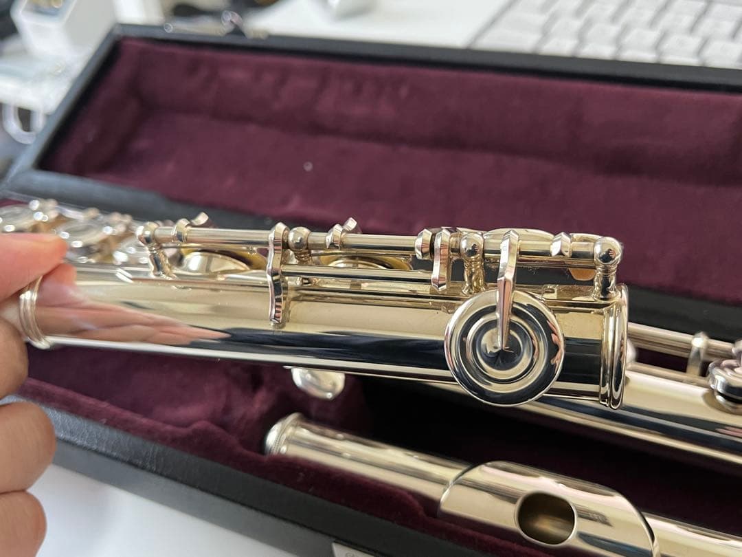 to e　YAMAHA YFL-312 フルート 頭部管銀製 Eメカ付き