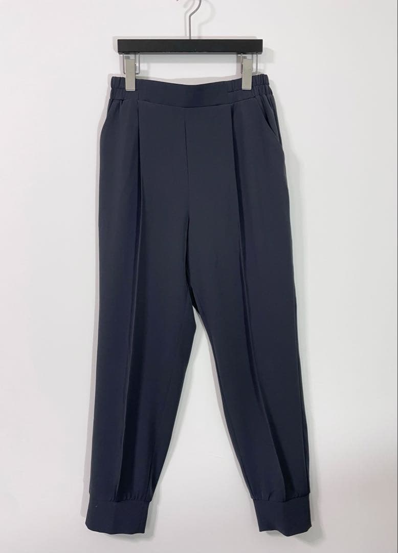 25SS現行品SOEJUヴィンテージサテンパンツグレー超美品テーパードパンツ