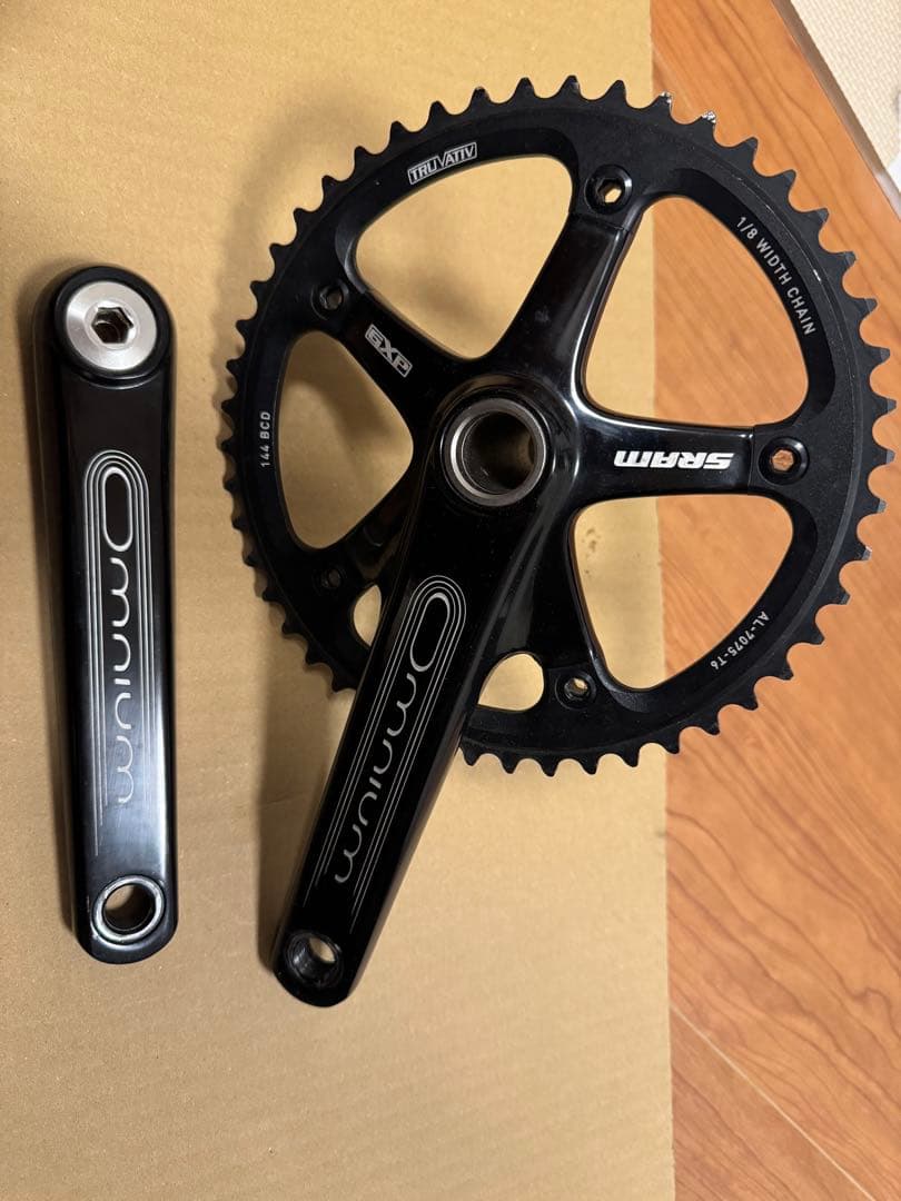 SRAM Omnium クランクアーム 48T ブラック　170mm BB付き