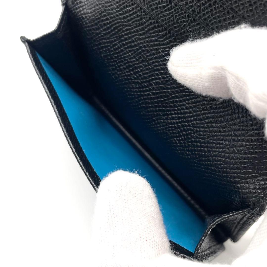 【未使用級】ブルガリ カードケース 名刺入れ レザー ビーゼロワン ブラック