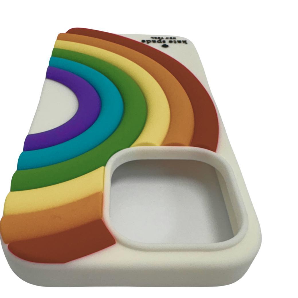 新品・ケイトスペード iPhone14対応 ケース レインボー