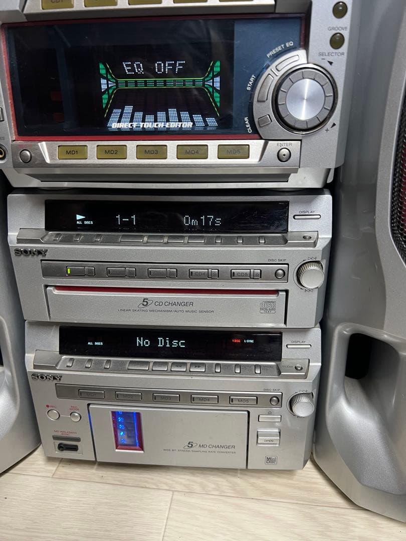 ソニーSTR-MD777システムコンポDHC-MD777 中古動作品リモコン付き