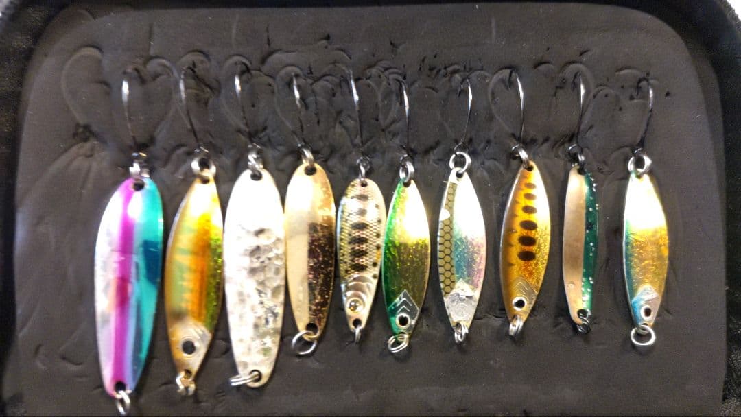 スプーン 77個セット ワレット付 トラウト 管釣り ミュー アルフレッド