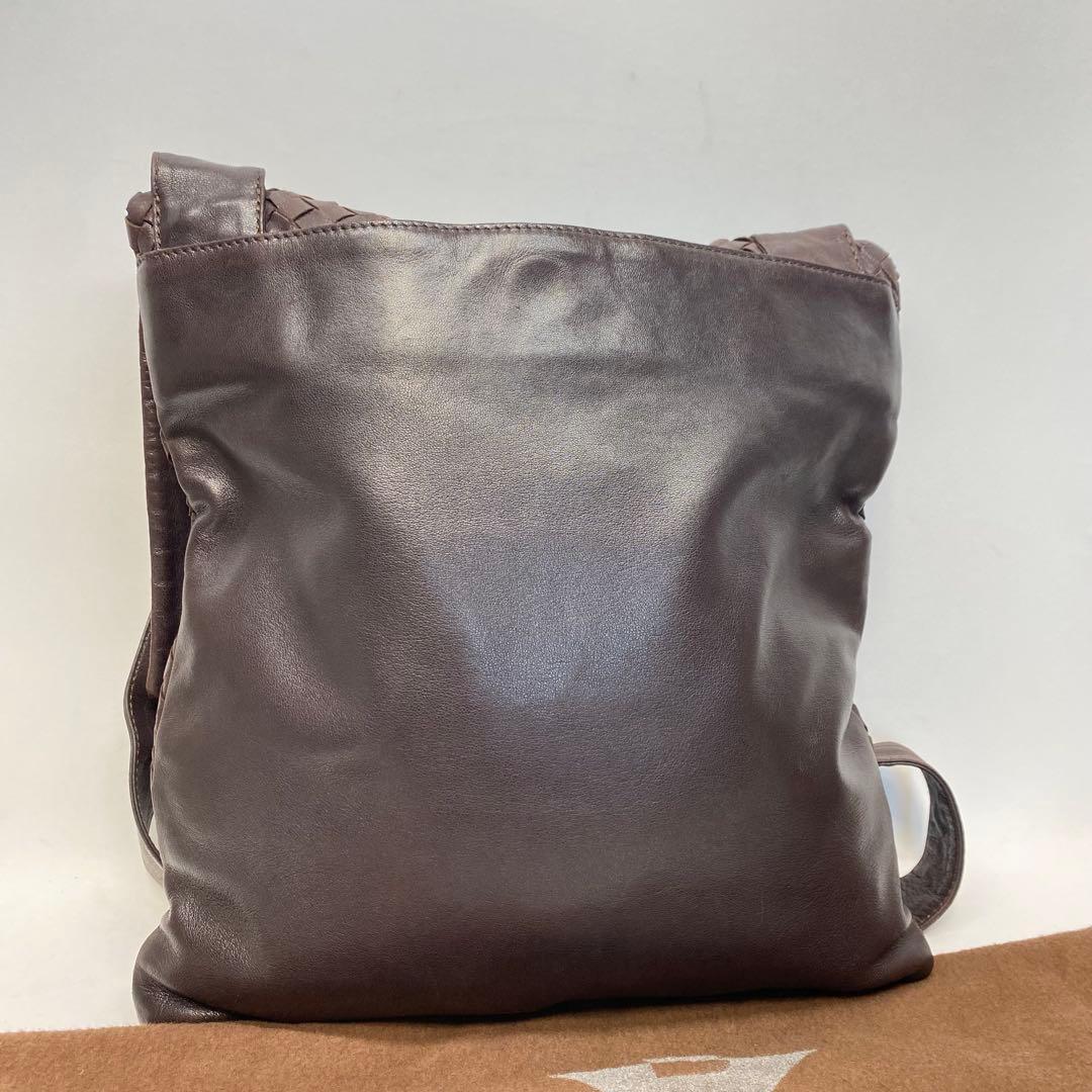 ボッテガヴェネタ ショルダーバッグ ブラウン イントレチャート