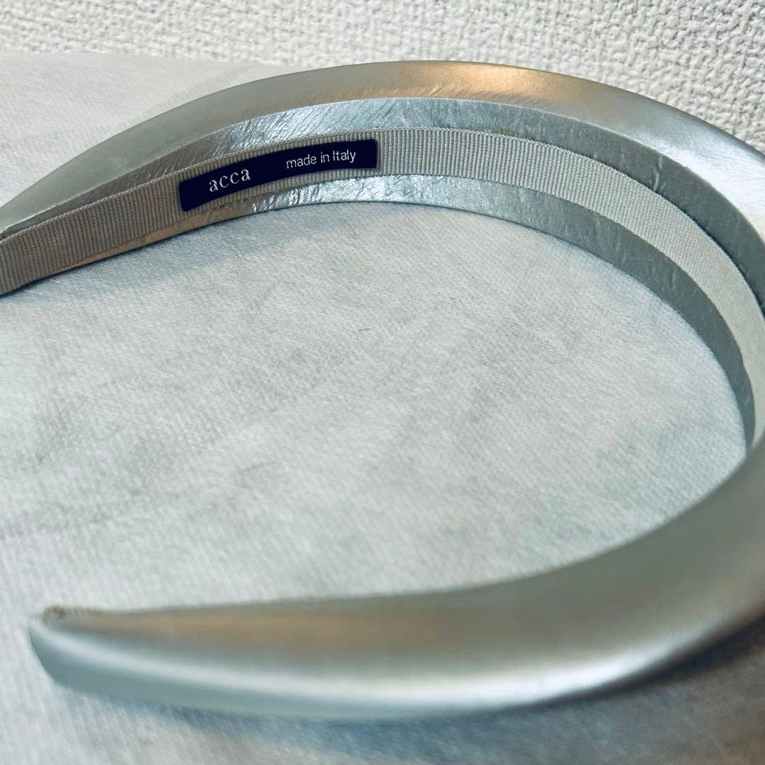 【acca】ペルファブ　カチューシャ　シルバー