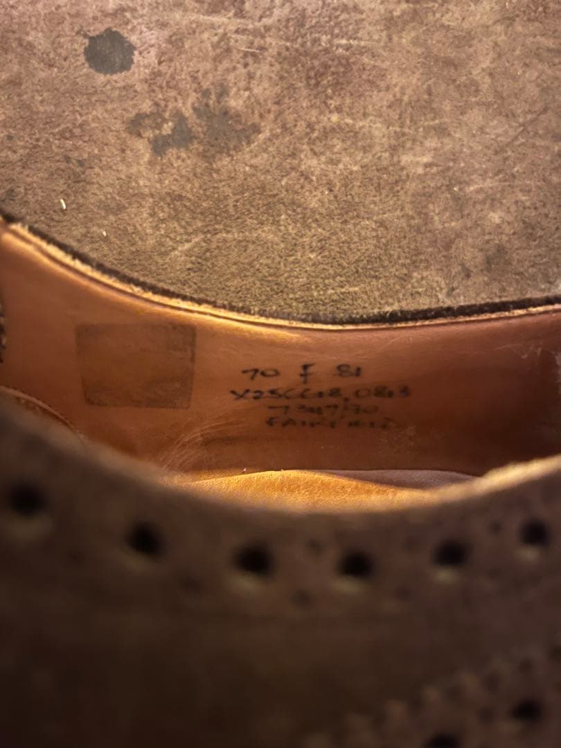 church's チャーチ　茶　スエード　70F