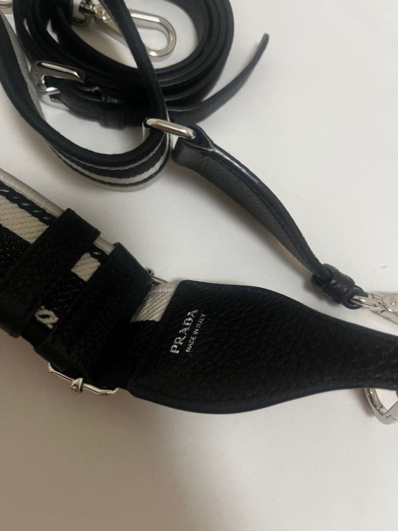 PRADA ストライプデザインベルト