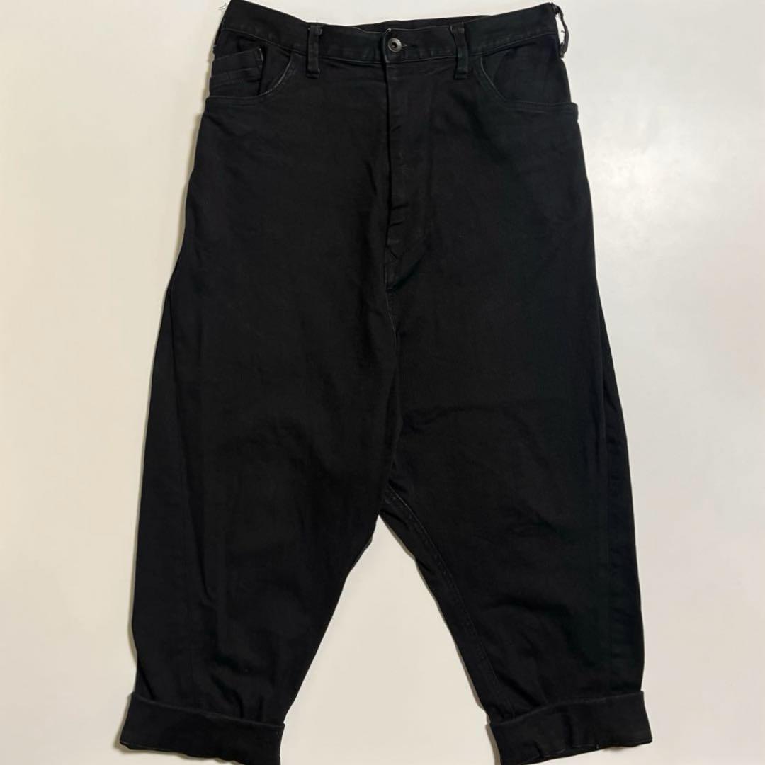 20-21FW JULIUS ユリウス サルエルデニムパンツ ブラック 1サイズ