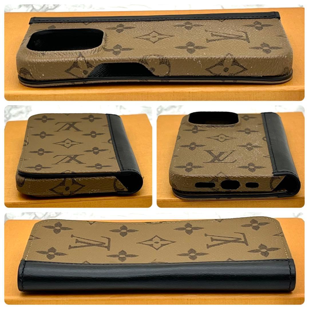 ★極美品★ヴィトン　iPhoneケース　モノグラムリバース　フォリオ　14PRO