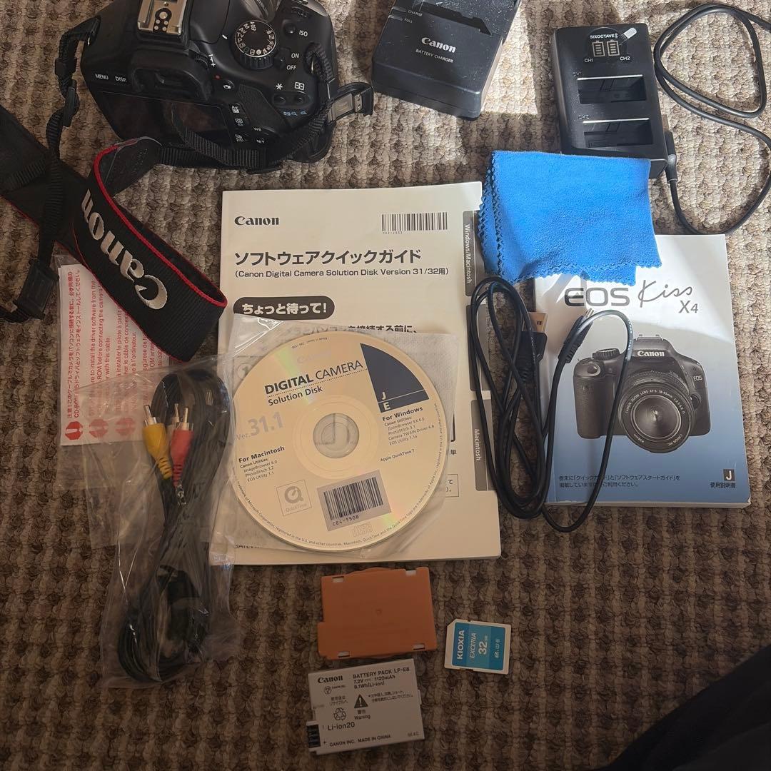 最終Canon EOS Kiss X4 デジタル一眼レフカメラ SDフルセット