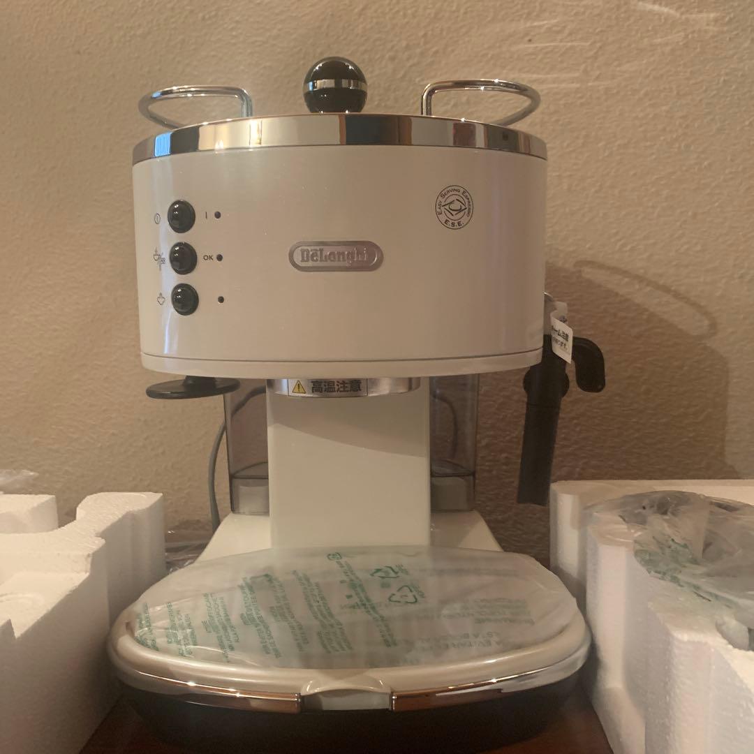 【未使用】DeLonghi icona エスプレッソ・カプチーノメーカー　白