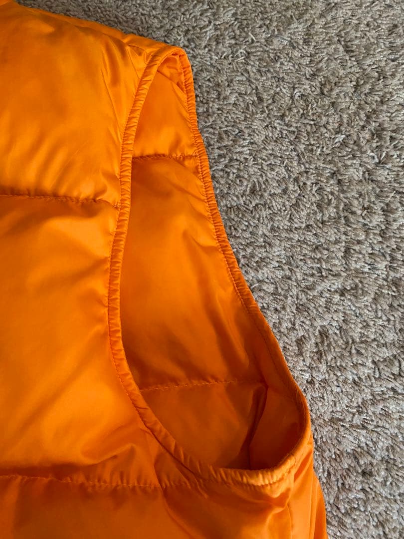 美品マンゴーオレンジ エルエルビーン グースダウンベスト