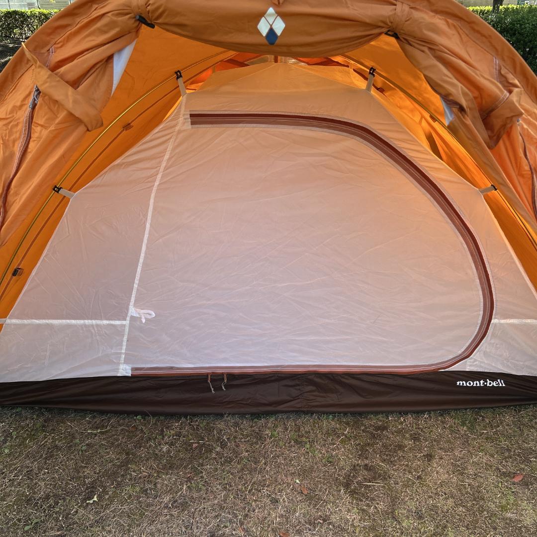 【美品】モンベル mont-bell クロノスキャビン 2 オレンジ 2〜3人用
