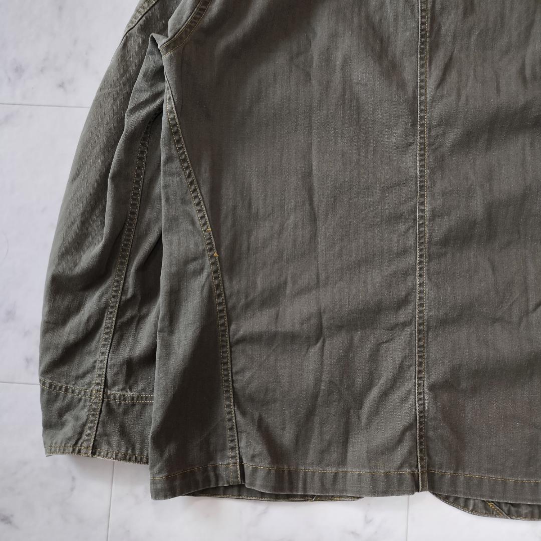 RRL 23SS ヘリンボーンツイルチョアジャケット M カバーオール リネン