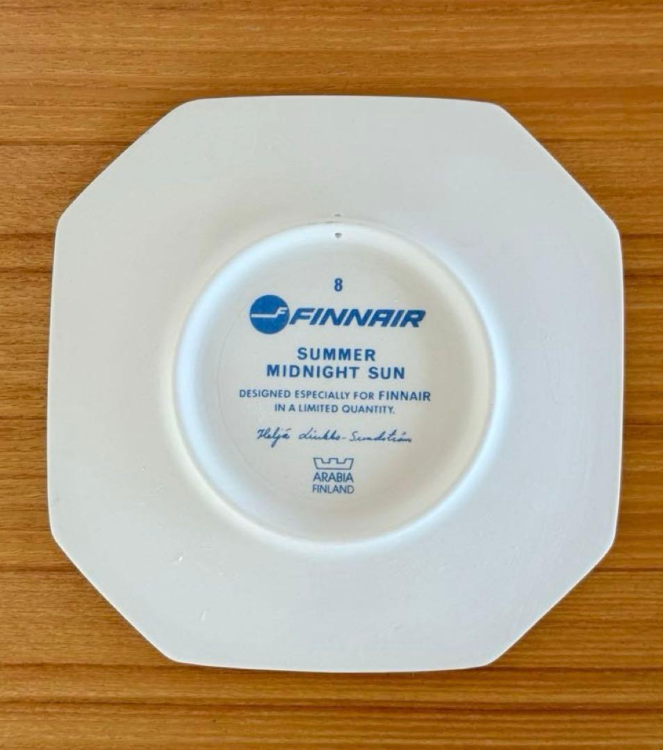 【別注品】FINNAIR ヘルヤ\"SUMMER MIDNIGHT SUN\"陶板画